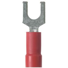 Panduit-PV18-6FN-MY Connector Terminals Fork Terminal 16-22AWG Copper Red 21.6mm Tin Box