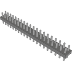 Conn Unshrouded Header HDR 40 POS 2mm Solder ST Top Entry Thru-Hole Bulk