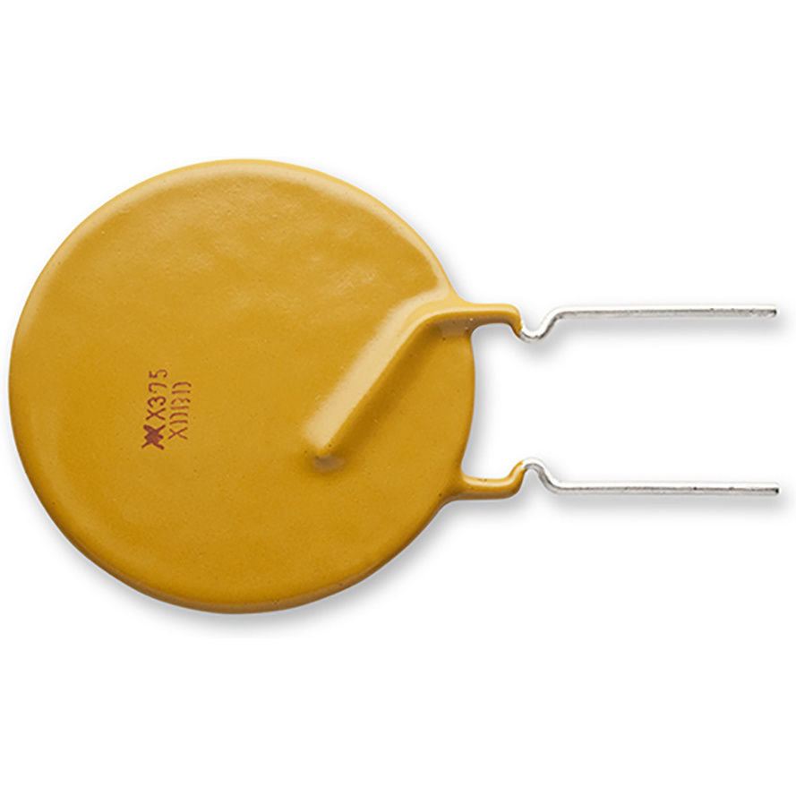 Littelfuse-RXEF375K Fusible reprogramable PTC PTC Resettable Fuse 3.75A(hold) 7.5A(trip) 72VAC/72VDC 40A 3.2W 24s 0.03Ohm Radial 27.2 X 3mm Bag