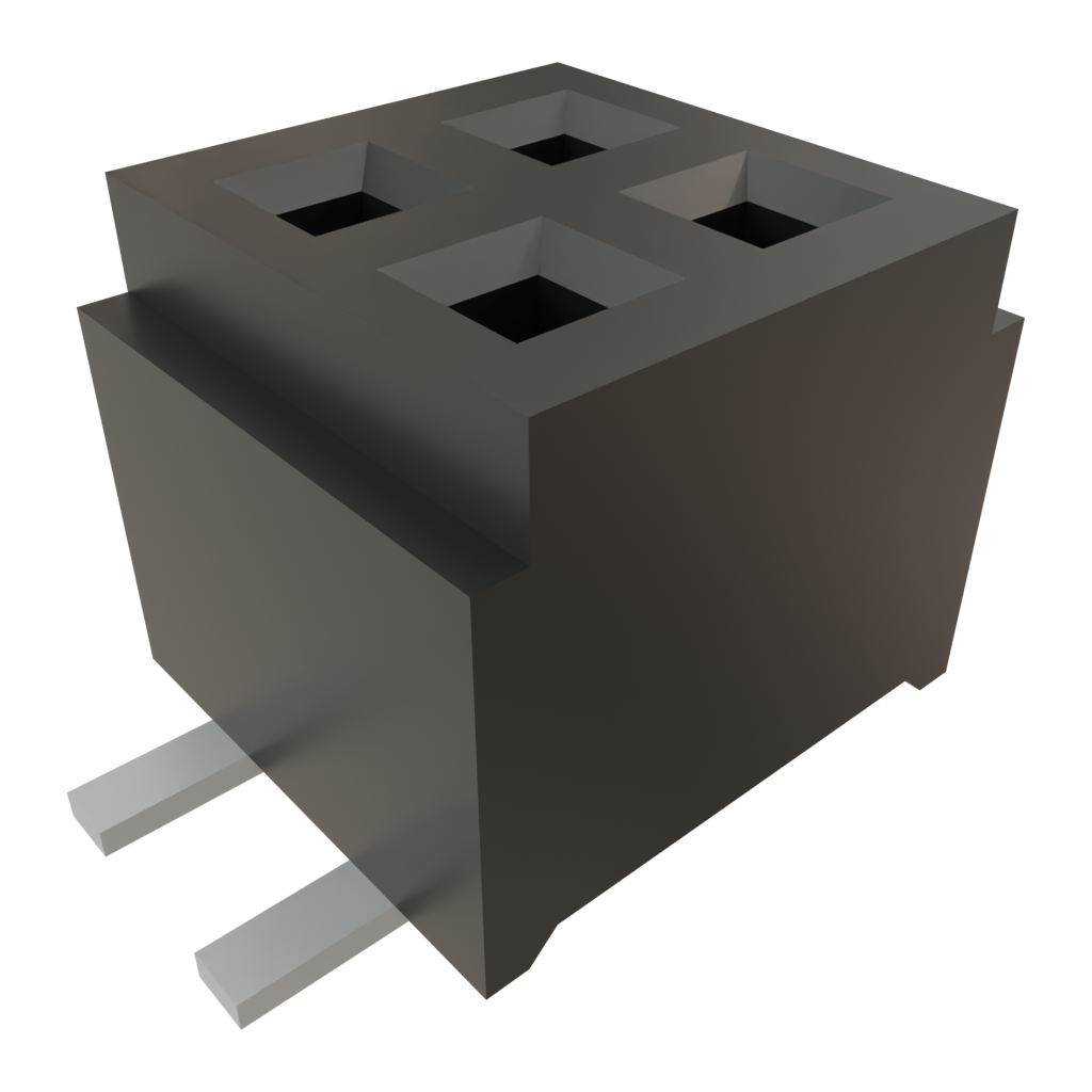 Samtec-CLM-102-02-L-D Steckverbinderleisten und Leiterplattenbuchsen Conn Micro Socket Strip SKT 4 POS 1mm Solder ST Top Entry SMD Bulk