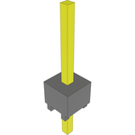 Conn Unshrouded Header HDR 1 POS Solder ST Top Entry Thru-Hole Bulk