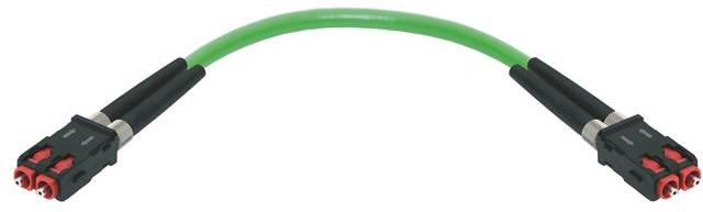 HARTING-33022110010001 Assemblaggio cavi in fibra ottica FO cable Pre-assembled on both sides SCRJ duplex POF Multimode Cable length 1 m Diameter 8 mm