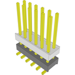 Conn Board Stacker HDR 12 POS 2.54mm Solder ST Top Entry SMD Tube