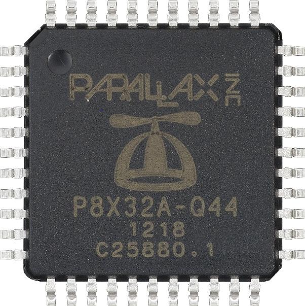 Parallax Incorporated-P8X32A-Q44 Microcontrollers - MCUs MCU 32-bit P8X32A RISC 32KB ROM 3.3V 44-Pin LQFP Tube