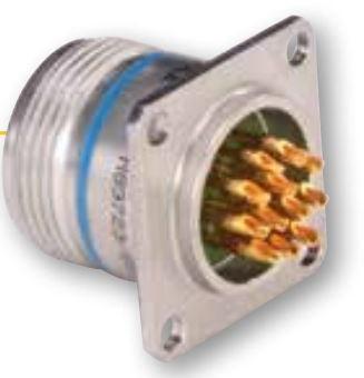 Amphenol-M83723/88Y1005N Steckverbinder, rund Conn Circular PIN 5 POS Solder ST Flange Mount 5 Terminal 1 Port