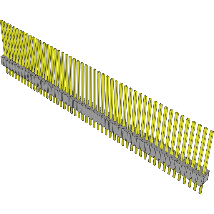 Samtec-HMTMS-150-56-G-S-405 Connector Headers and PCB Receptacles Conn Unshrouded Header HDR 50 POS 1.27mm Solder ST Top Entry Thru-Hole Tube