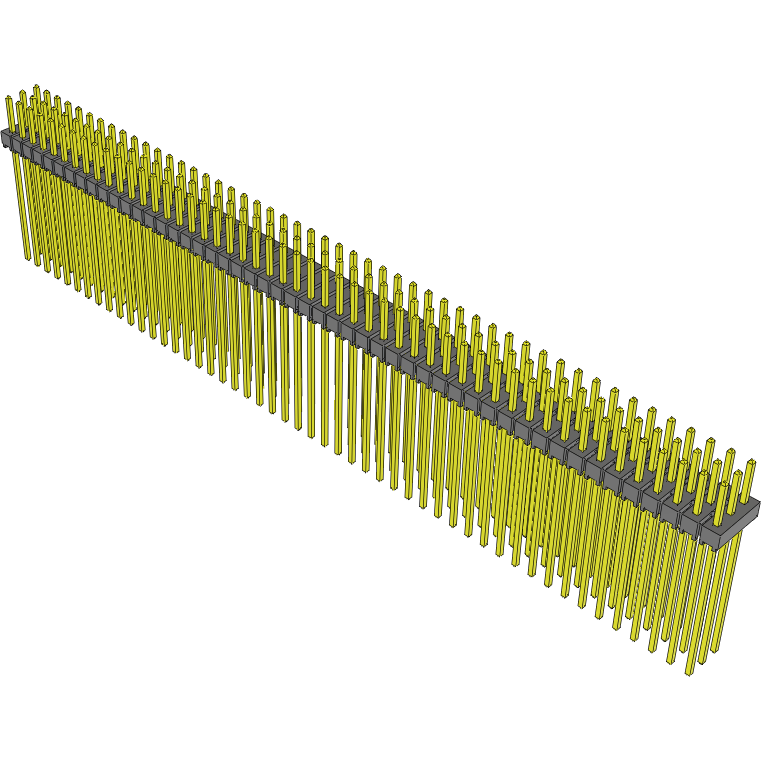Samtec-TSW-150-28-G-T Steckverbinderleisten und Leiterplattenbuchsen Conn Unshrouded Header HDR 150 POS 2.54mm Solder ST Top Entry Thru-Hole Bulk