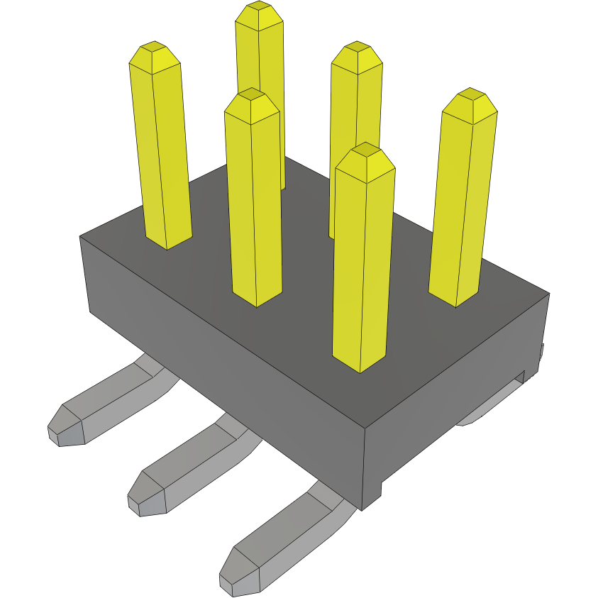 Samtec-TMM-103-01-SM-D-SM Connector Headers and PCB Receptacles Conn Unshrouded Header HDR 6 POS 2mm Solder ST Top Entry SMD Tube