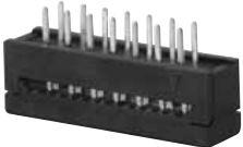 ADAM TECH-FTR-14-T 连接器插头及 PCB 插座 Conn IDC Connector HDR 14 POS 2.54mm Solder RA Thru-Hole Tray