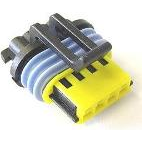 Delphi-15354716 分立接线罩连接器 Conn Housing RCP 4 POS Crimp ST Cable Mount Black