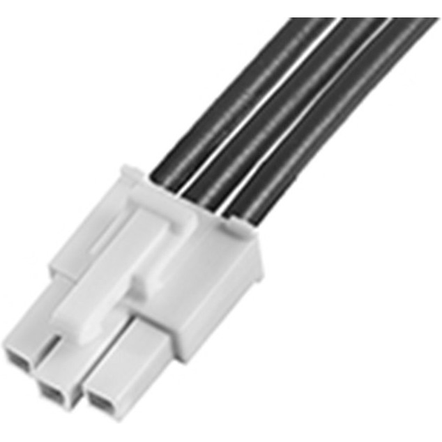 Molex-2153201032 其他电缆组件 Cable Assembly UL 1015 0.3m 16AWG Wire to Board to Wire to Board 3 to 3 POS F-F Crimp-Crimp Bag
