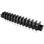 NTE Electronics-25-B100-12 Steckverbinder, Klemmenblöcke TERMINAL BLOCK BARRIER 12 POLE 9.50MM PITCH 300V 25A SOLDER TERMINALS 22-12AWG WIRE RANGE