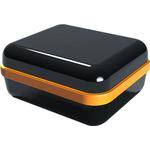 Serpac Electronic Enclosures-CX27ABKANO null Black Polycarbonate Waterproof Pocket Enclosure with Neon Orange Seal