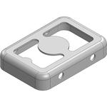 10.8 x 7.4 x 2mm Two-piece Drawn-Seamless RF Shield/EMI Shield FRAME (Nickel-Silver)