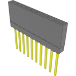 Conn Elevated Socket SKT 10 POS 2.54mm Solder ST Top Entry Thru-Hole Tube