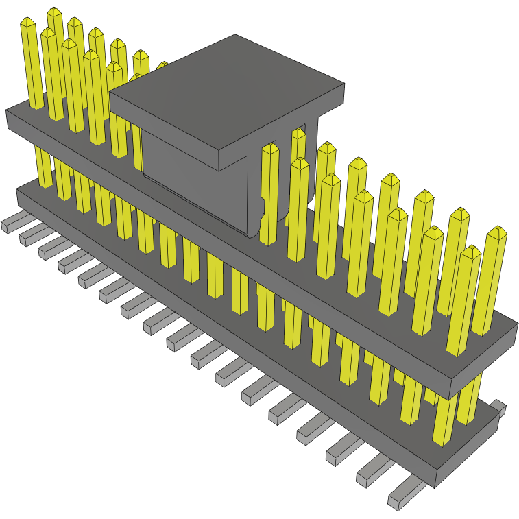 Samtec-FW-17-03-L-D-200-151-P-TR Steckverbinderleisten und Leiterplattenbuchsen Conn Board Stacker HDR 34 POS 1.27mm Solder ST Top Entry SMD FLEX STACK™ T/R