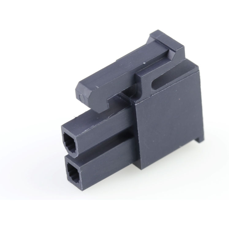 Molex-46992-0210 Connector Discrete Wire Housing Conn Housing RCP 2 POS 4.2mm Crimp ST Cable Mount Black Mini-Fit Jr™ Bag