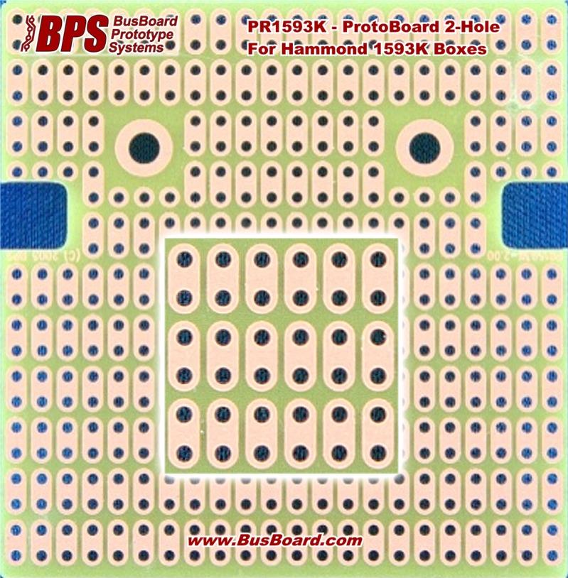 BusBoard Prototype Systems-PR1593K null FR4 General Purpose PCB Board with 2 Hole Pad