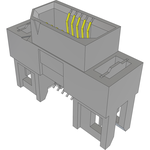 Conn Micro High Speed Socket Strip SKT 10 POS 0.8mm Solder ST Edge Mount T/R