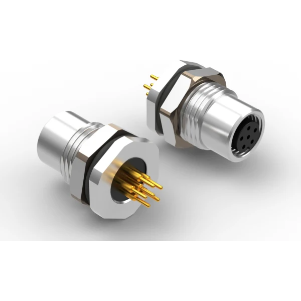Tensility International-54-00323 Steckverbinder, rund Conn M8 Circular SKT 6 POS Solder ST Thru-Hole 6 Terminal 1 Port