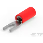Spring Spade Terminal 16-22AWG Brass Red 20.6mm Tin T/R