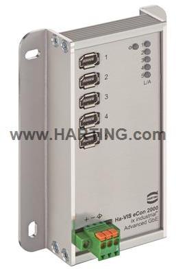 HARTING Technology Group-24144050002 Ethernet Switches Ethernet Switch 5-Port 1000Mbps