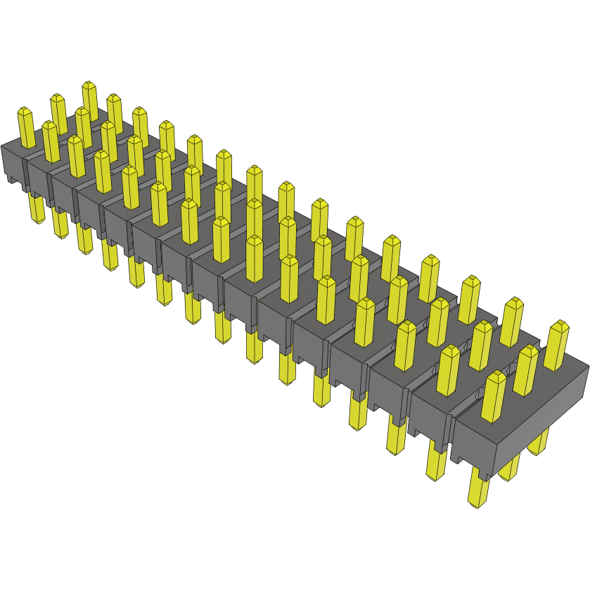 Samtec-TSW-115-05-G-T Cabezales del conector y receptáculos PCB Conn Unshrouded Header HDR 45 POS 2.54mm Solder ST Top Entry Thru-Hole Bulk