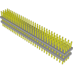Conn Board Stacker HDR 120 POS 2mm Solder ST Top Entry Thru-Hole Bulk