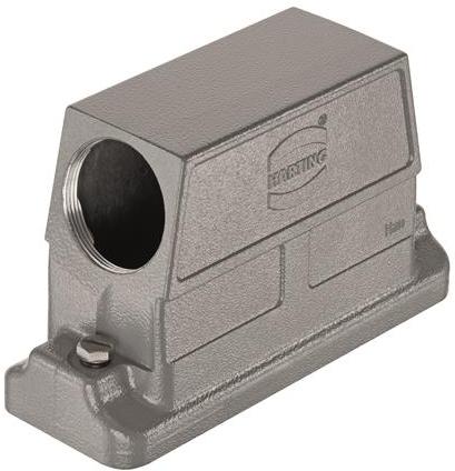 HARTING-19396240548 Schrumpfbalgenadapter Hood 90° 24B Shell Size Powder Die Cast Aluminum Screw Lock Han®
