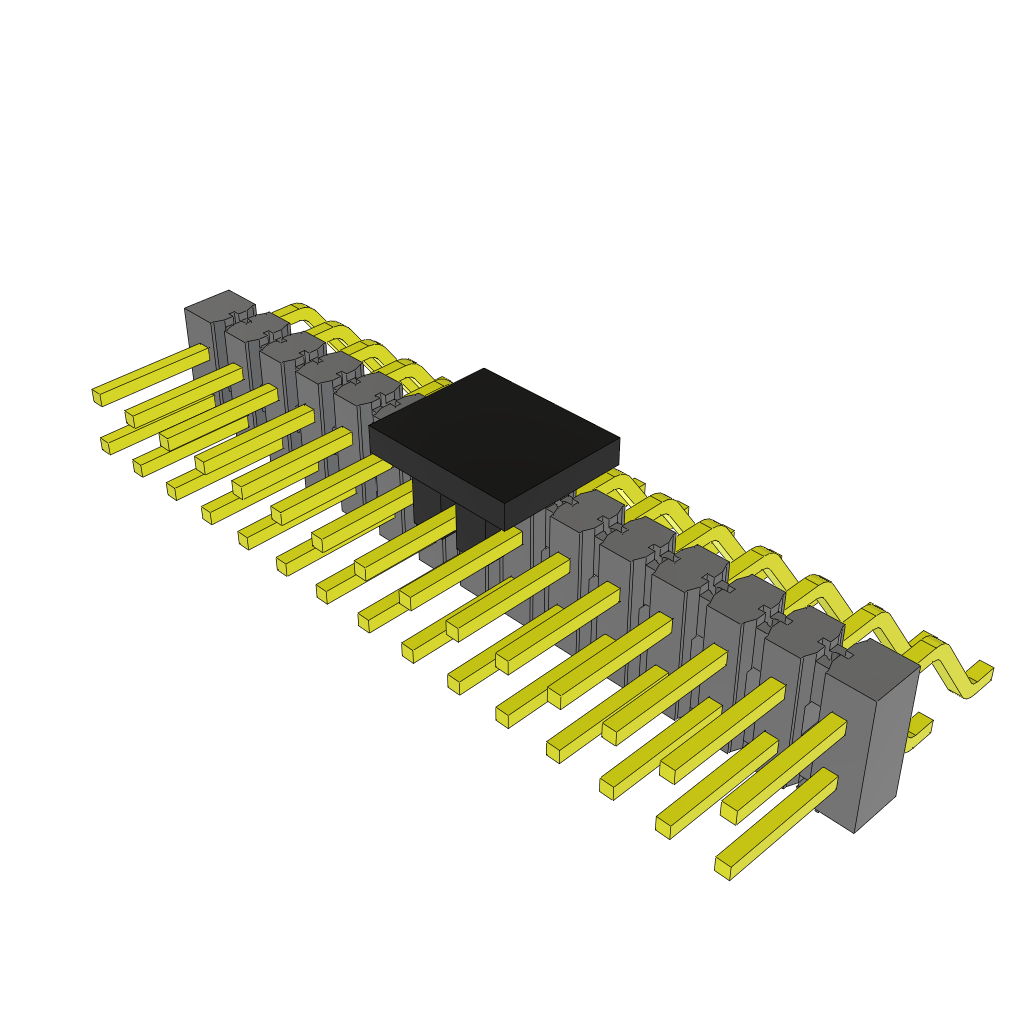 Samtec-TSM-115-01-S-DH-LC-P-TR Connector Headers and PCB Receptacles Conn Unshrouded Header HDR 30 POS 2.54mm Solder RA Side Entry SMD T/R