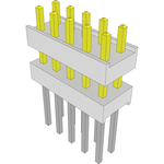 Conn Board Stacker HDR 10 POS 2.54mm Solder ST Top Entry Thru-Hole Bulk