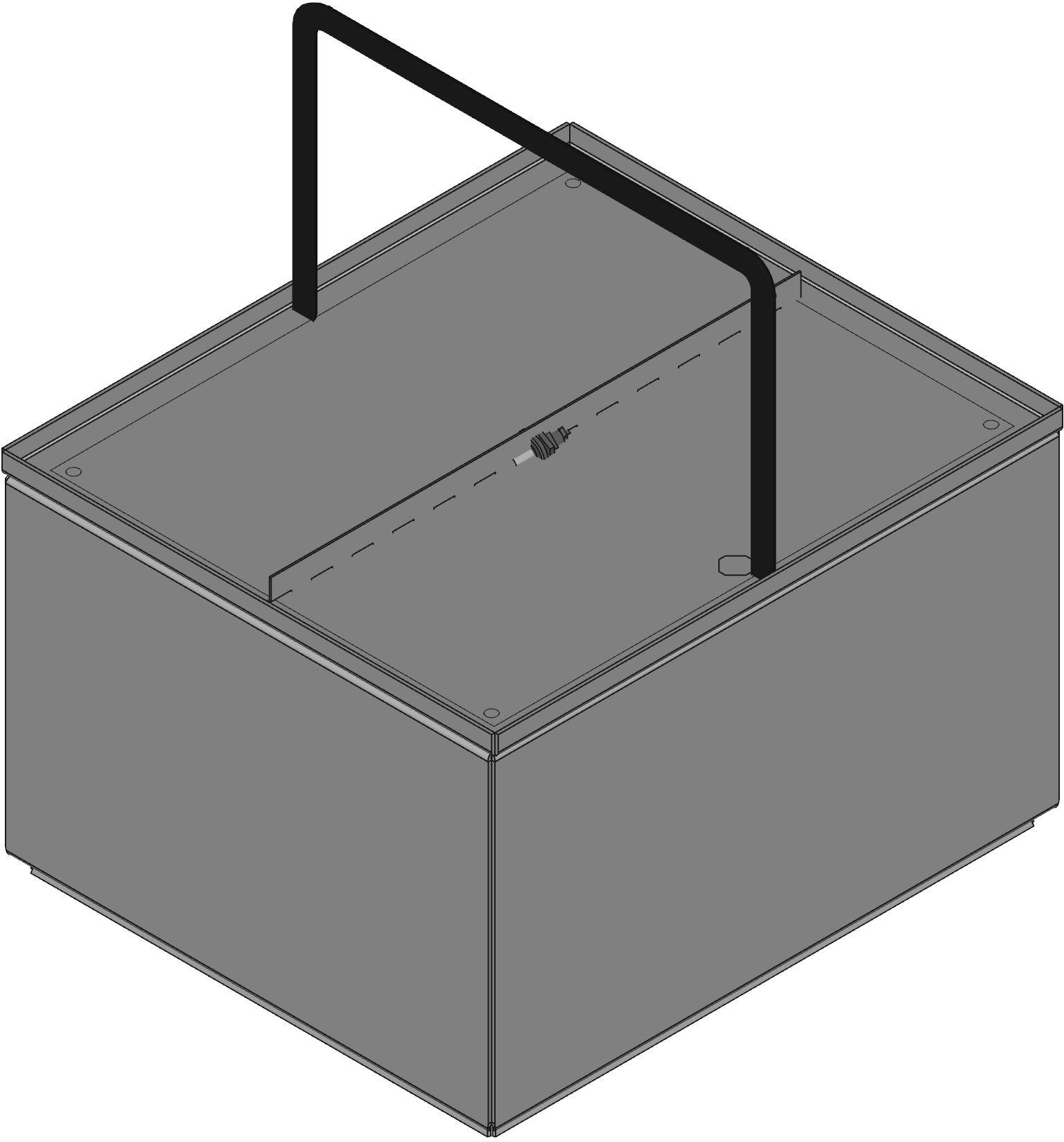 Hammond Manufacturing-EJ14128AL Kästen, Gehäuse und Gestelle Natural Aluminum Panel Mount Junction Box