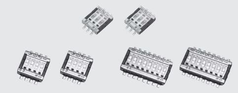 NIDEC Copal Electronics-CVS-01B DIP-Schalter Switch DIP OFF ON SPST 1 Recessed Slide 0.1A 24VDC Gull Wing 5.9mm SMD Bulk
