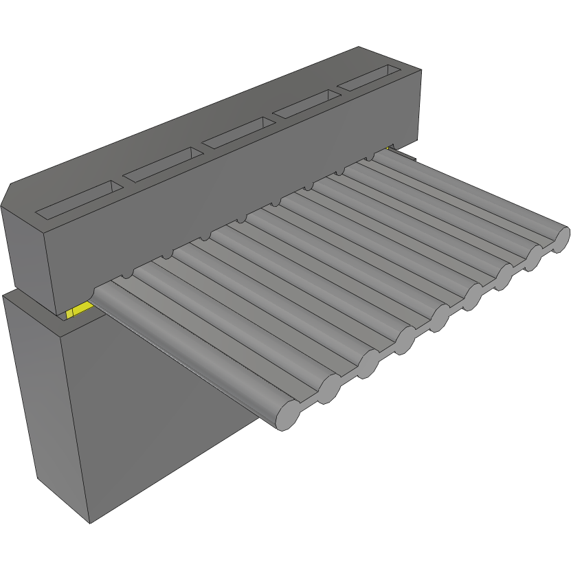 Samtec-IDSS-05-S-05.00 Flachband Kabelbaugruppen Cable Assembly 0.127m 28AWG 2.54mm 5 POS IDC Connector F Bulk