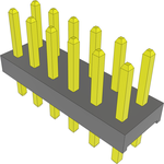 Conn Unshrouded Header HDR 12 POS 2mm Solder ST Top Entry Thru-Hole Bulk
