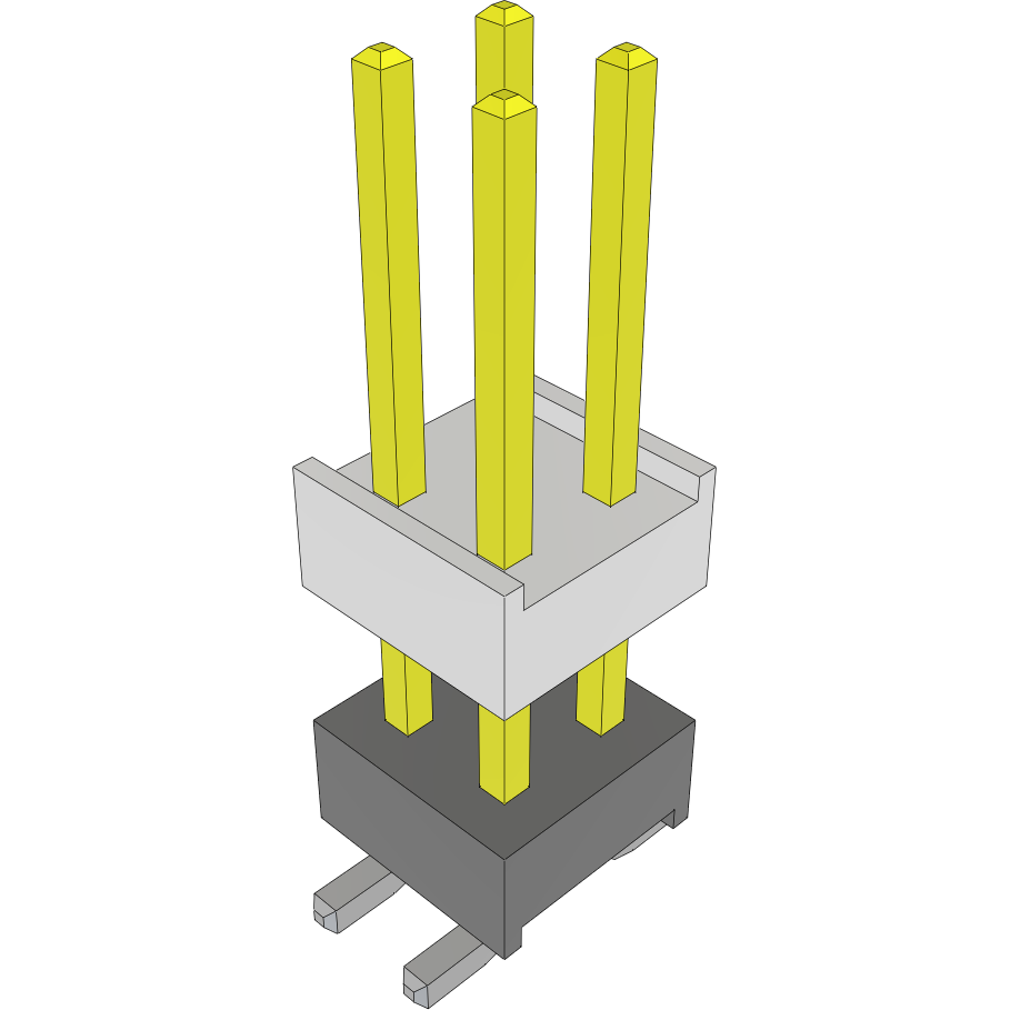 Samtec-SSM-102-F-DV-BE Steckverbinderleisten und Leiterplattenbuchsen Conn Socket Strip SKT 4 POS 2.54mm Solder ST Bottom Entry SMD Tube