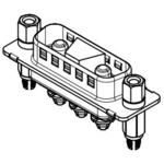 Conn D-Sub M 3 POS 13.72mm Press Fit ST Thru-Hole 3 Terminal 1 Port
