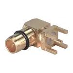 Conn BMA 0Hz to 18GHz 50Ohm Solder RA Thru-Hole PL Gold Over Nickel Single