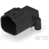TE Connectivity-DTF13-4P Steckverbinder, rechteckig Conn Rectangular PIN 4 POS 9.12mm Solder RA Thru-Hole Box