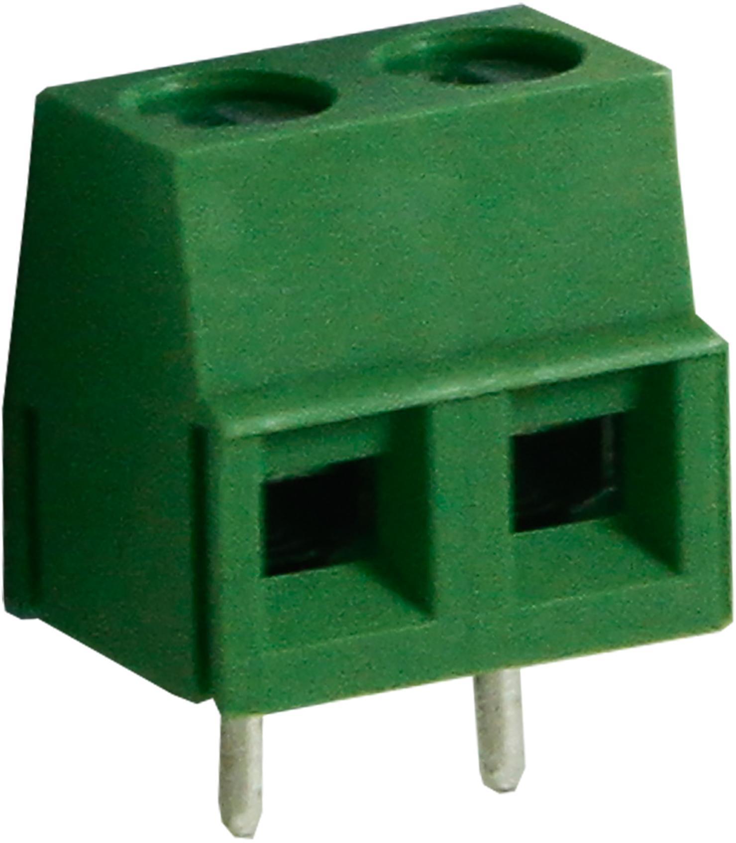 CamdenBoss Ltd-CTB0502/2 Steckverbinder, Klemmenblöcke Conn Terminal Block 2 POS 5mm Solder ST Thru-Hole 10A