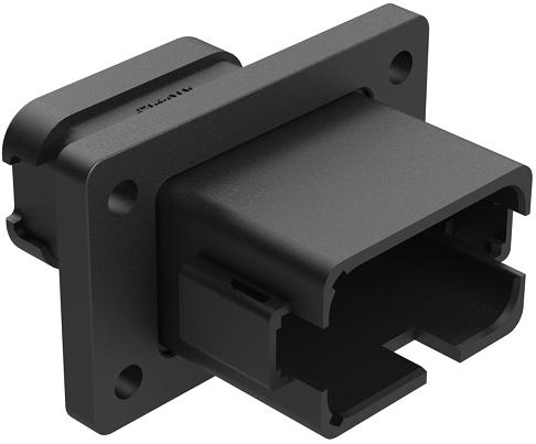 Amphenol-AT04-12PB-BL05 Connector Discrete Wire Housing Conn Housing RCP 12 POS Crimp ST Flange Mount Black Box