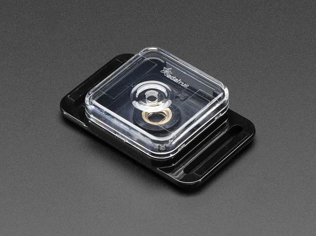 Adafruit Industries-3253 箱、罩及架 Black/Clear Polycarbonate Flange Mount Electronic Enclosure
