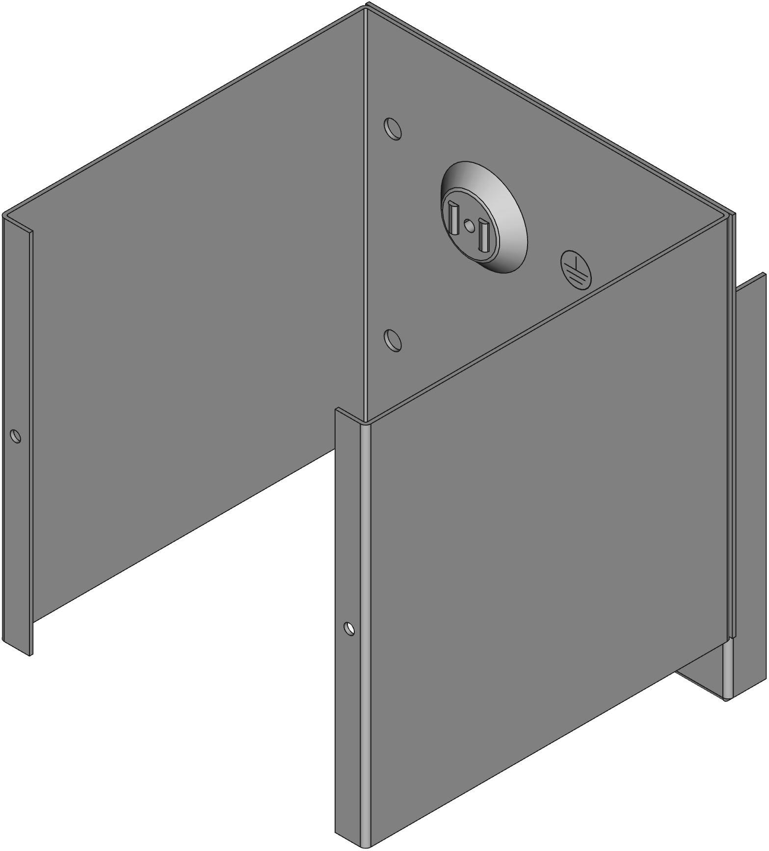 Hammond Manufacturing-CS666 箱、罩及架 Gray Mild Steel Wall Mount Junction Box