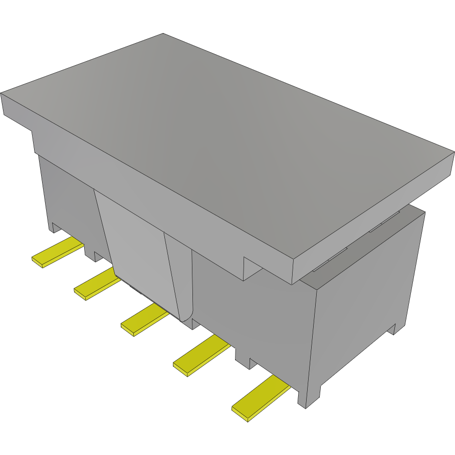 Samtec-SMM-105-02-S-D-LC-P-TR Piastre connettori e prese PCB Conn Socket Strip SKT 10 POS 2mm Solder ST Top Entry SMD TIGER EYE™ T/R