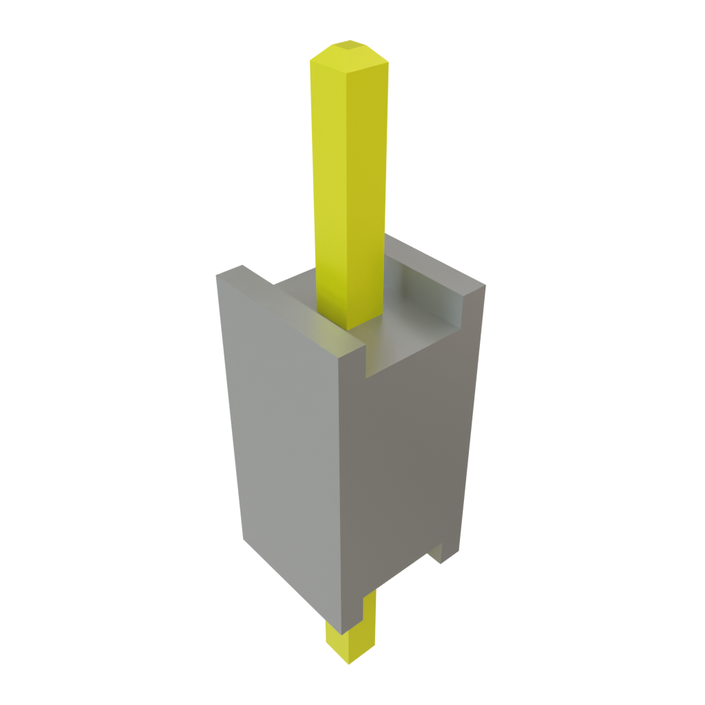 Samtec-DW-01-07-G-S-200 Steckverbinderleisten und Leiterplattenbuchsen Conn Board Stacker HDR 1 POS Solder ST Top Entry Thru-Hole Bulk