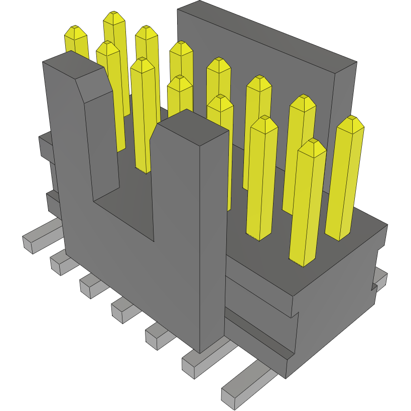 Samtec-FTSH-107-01-L-DV-K-A Steckverbinderleisten und Leiterplattenbuchsen Conn Unshrouded Header HDR 14 POS 1.27mm Solder ST Top Entry SMD TIGER CLAW™ Tube