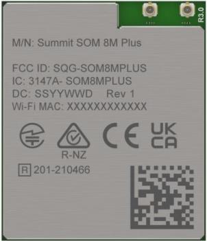 Ezurio-453-00135C Système sur modules - SOM SOM with i.MX8M Processor 512MB RAM