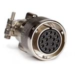 Conn Circular SKT 6 POS Solder Cup ST Cable Mount 6 Terminal 1 Port