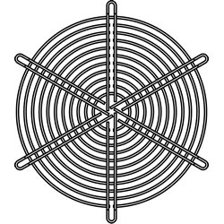 SANYO DENKI-109-319E Wärmemanagement-Zubehör Thrml Mgmt Access Finger Guard 172mm