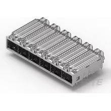 TE Connectivity-2143331-1 连接器配件 Connector Accessories QSFP+ Cage Right Angle Box/Tray